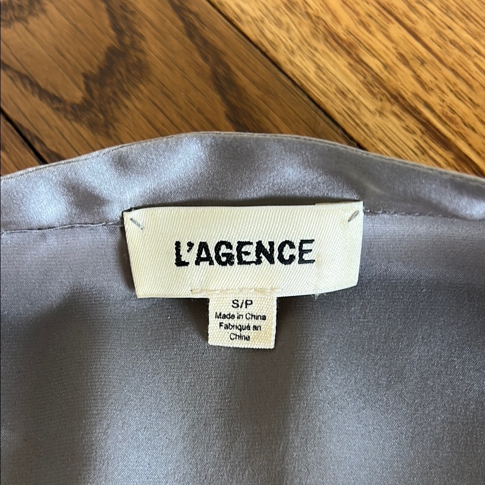 Silver Button-Up Blouse - Picture 2 of 6